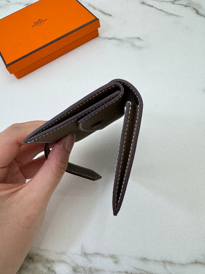 HERMES Bearn Mini Wallet 散紙位 大象灰銀扣 Epsom PHW