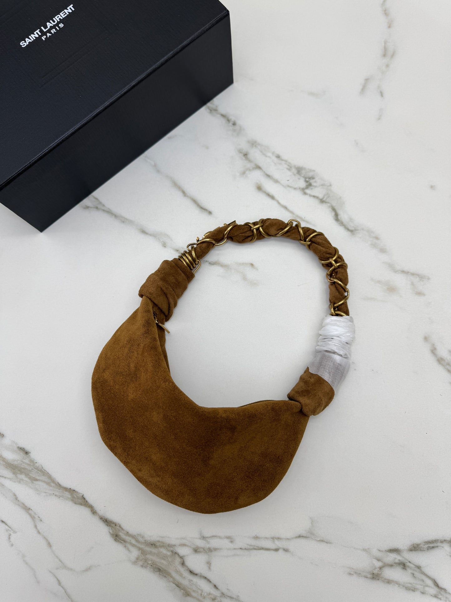YSL Mini Amalia Shoulder Bag 焦糖麂皮