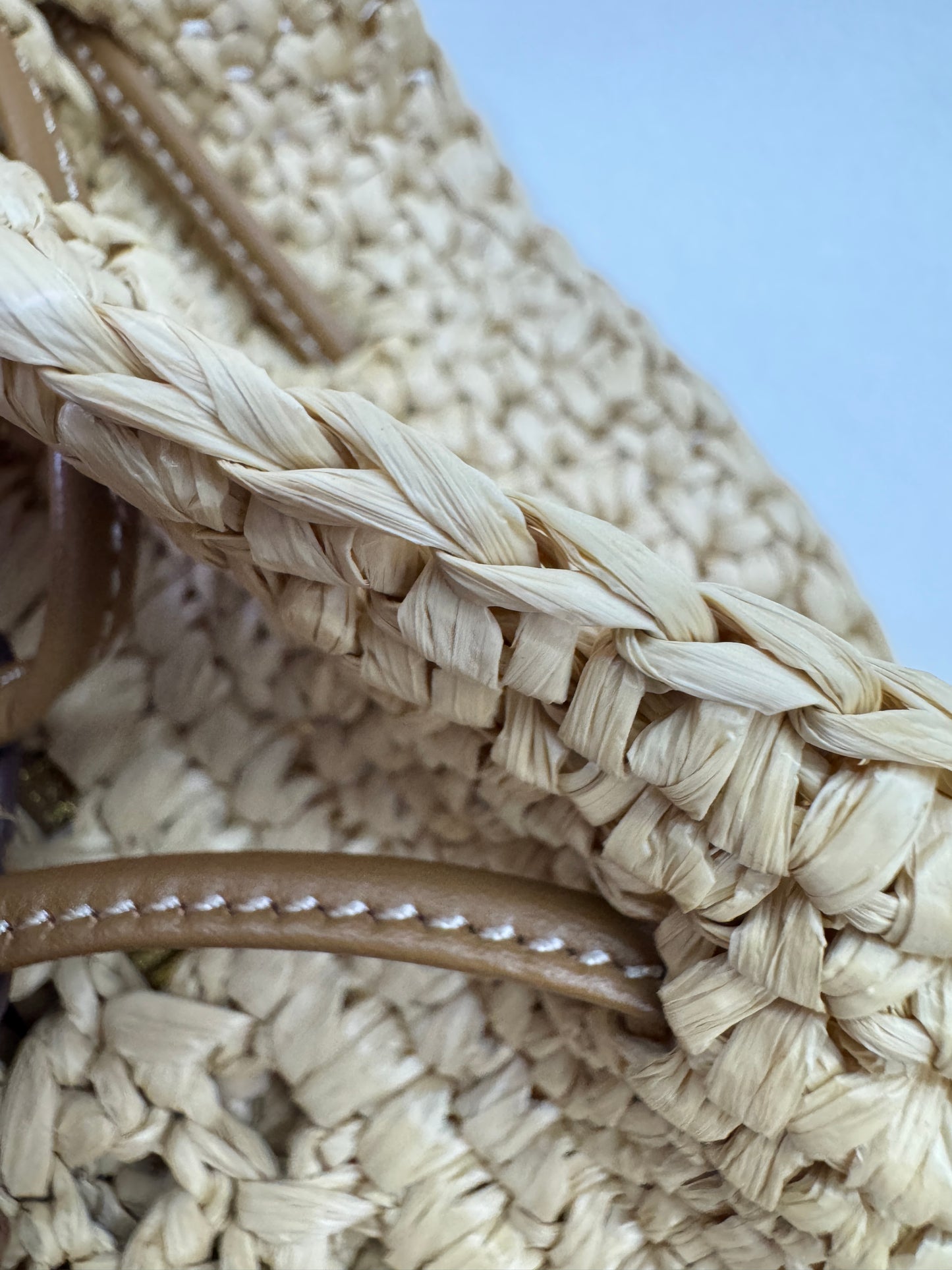 MIU MIU 拉菲草草編包