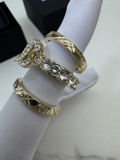 CHANEL 25P 三件套戒指 Set Rings