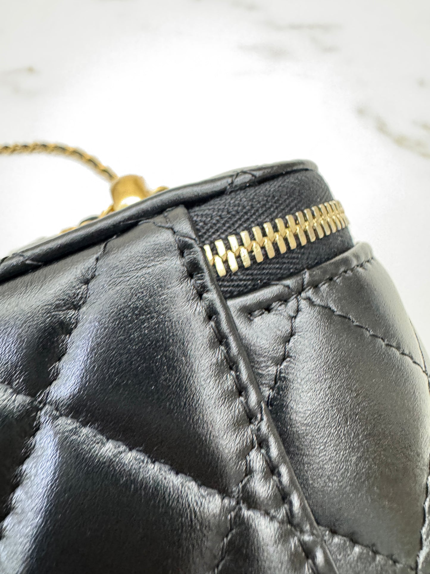CHANEL 25S 雙金珠長盒子 Vanity