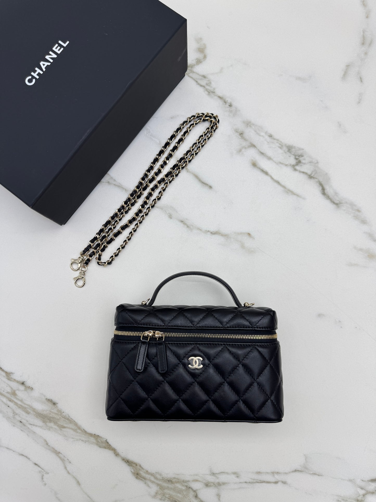 CHANEL LP盒子包 羊皮