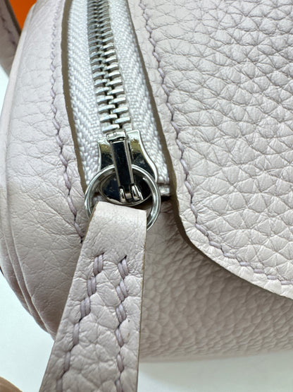 HERMES Mini Lindy 夢幻紫銀扣