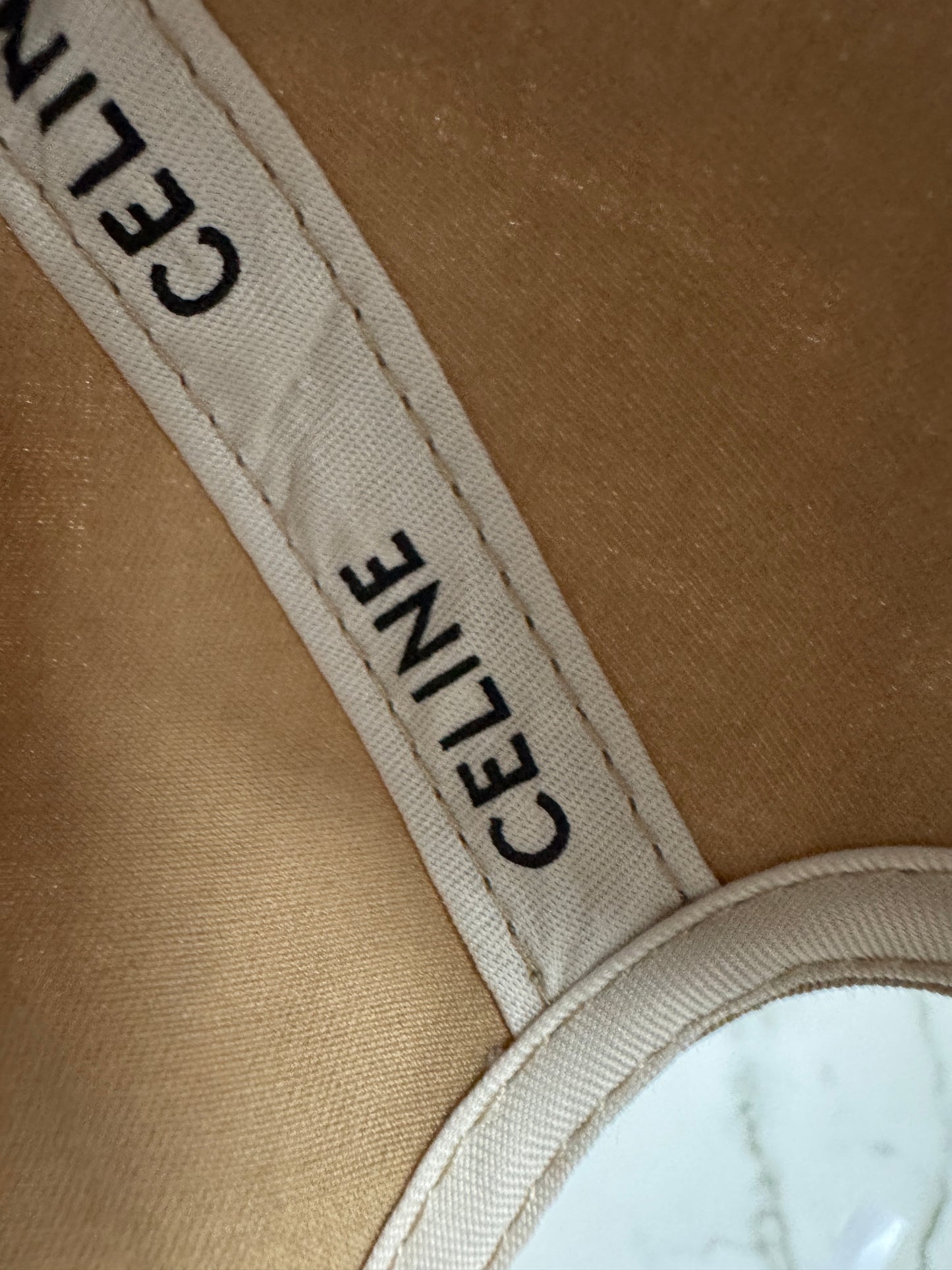 CELINE 凱旋門鴨舌帽 卡其色