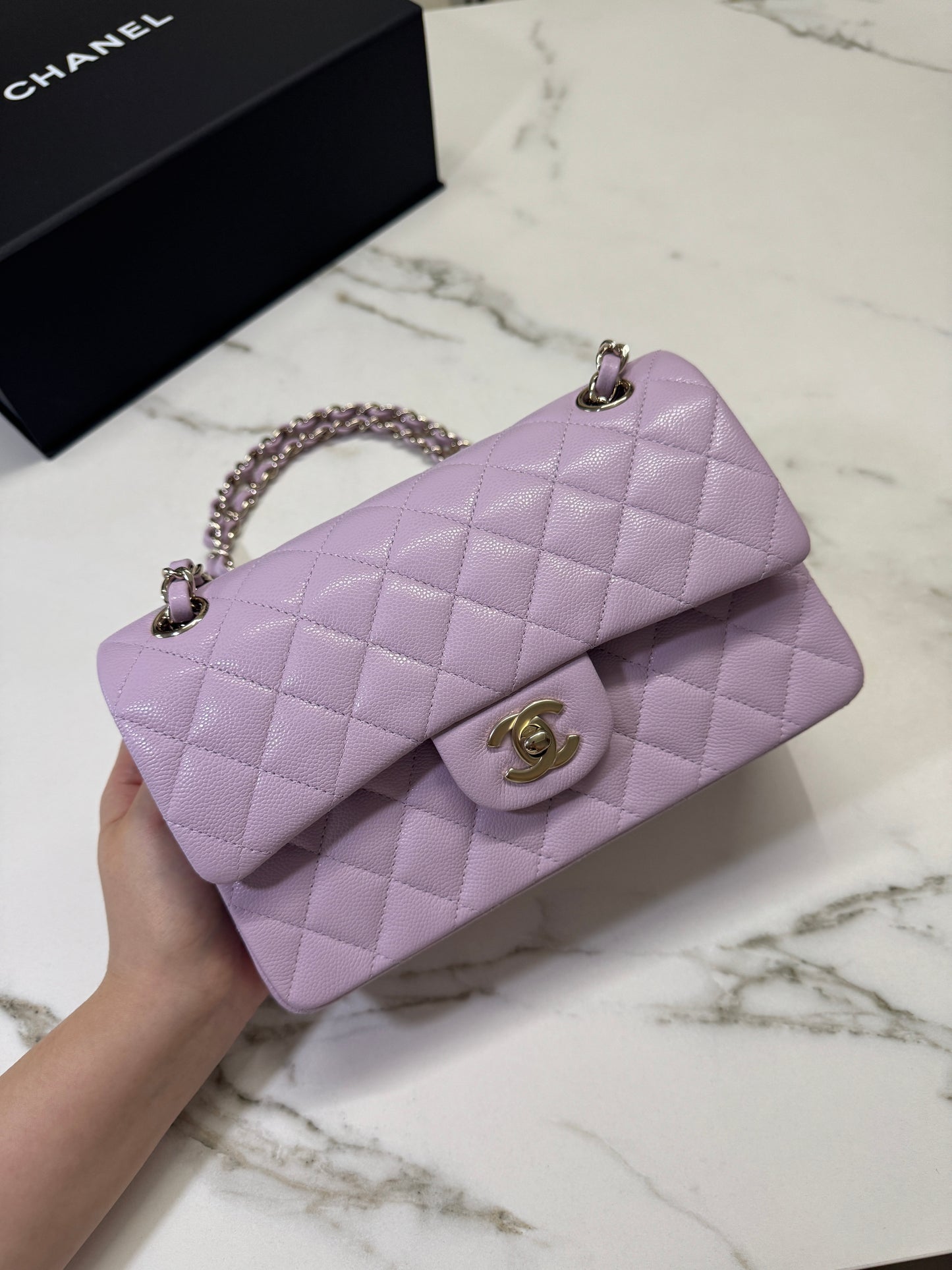 CHANEL 24A紫粉色 CF23 Small