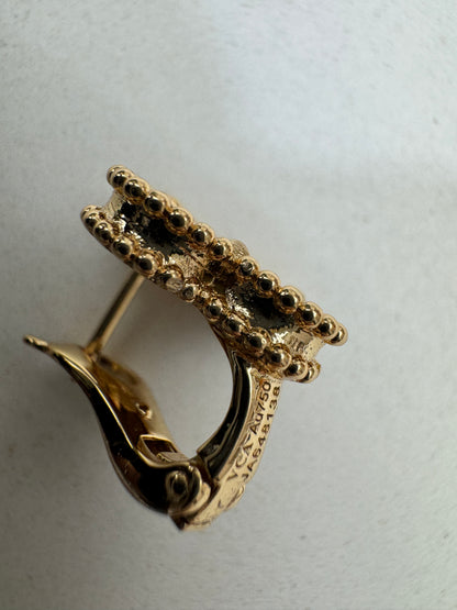 VCA Vintage Alhambra Earrings 虎眼石 Tiger Eye