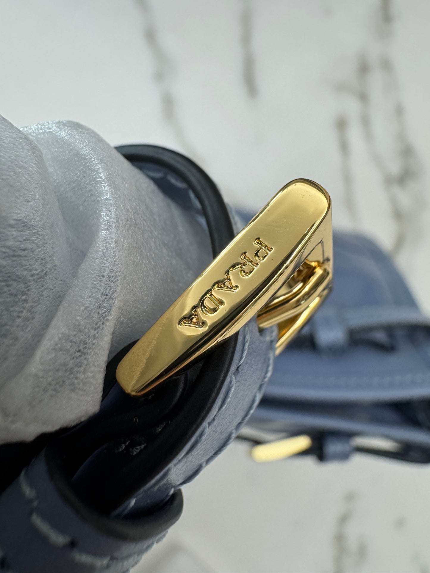 PRADA Bonnie Medium Aviation Blue