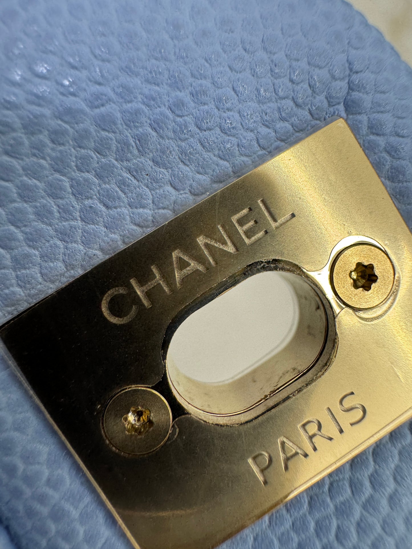 CHANEL CF23 Small 23P粉藍色