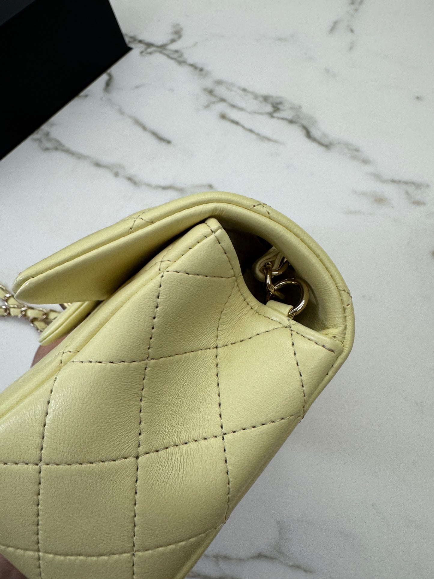 CHANEL Mini CF20 25S小雞黃 Lambskin