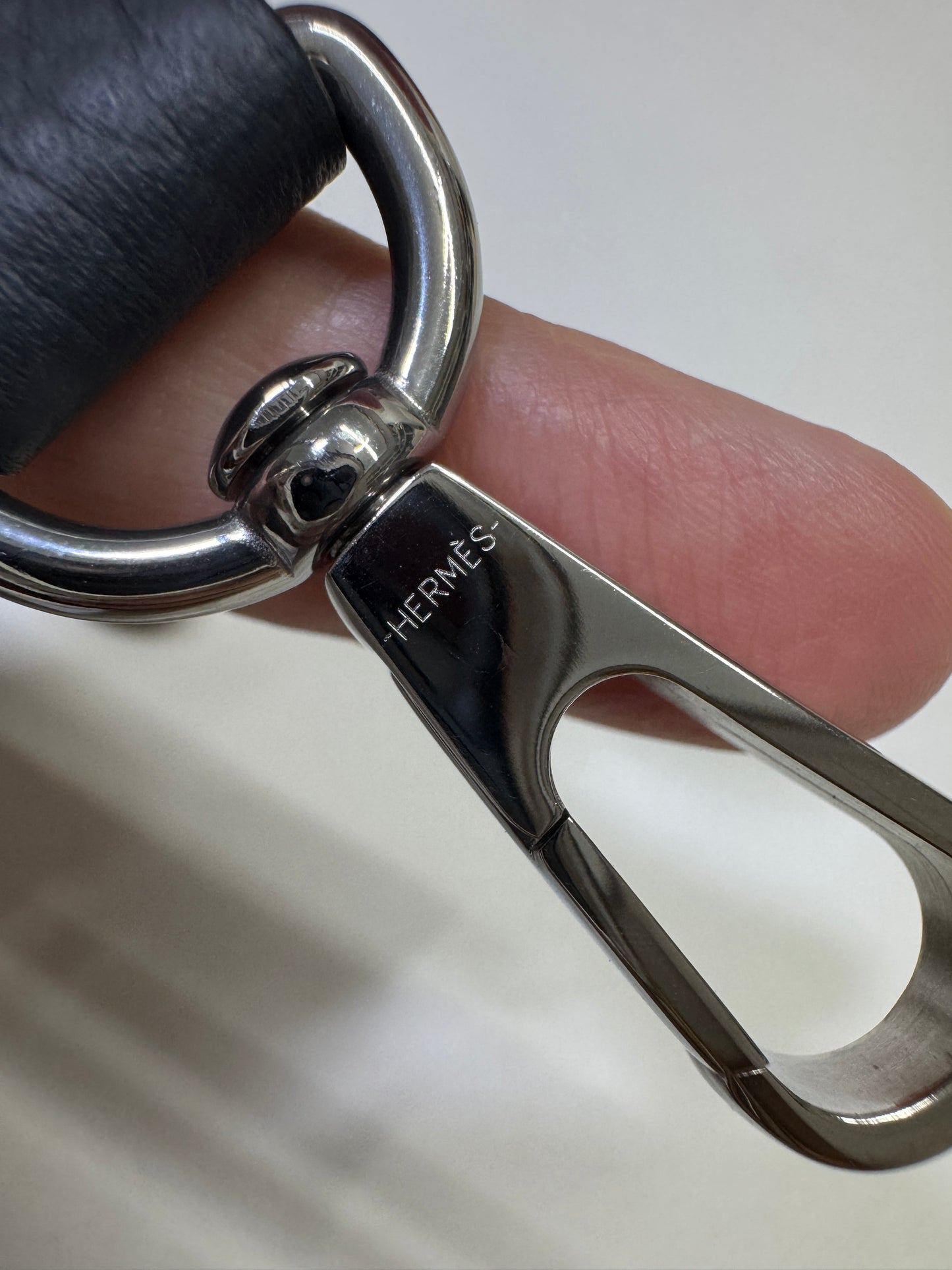 HERMES Mini Evelyn 石板灰銀扣 85 Ardoise PHW