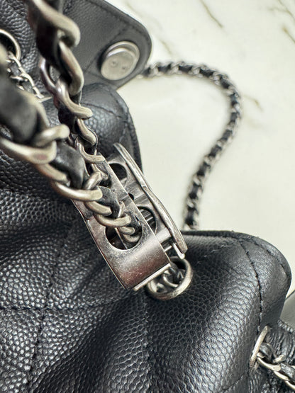 CHANEL Mini 25Bag 黑銀