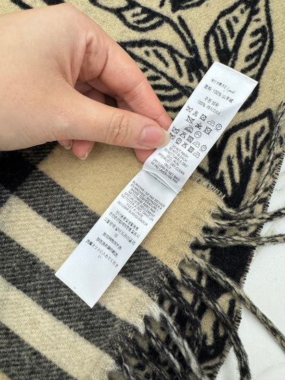 BURBERRY 雙面戰馬圍巾