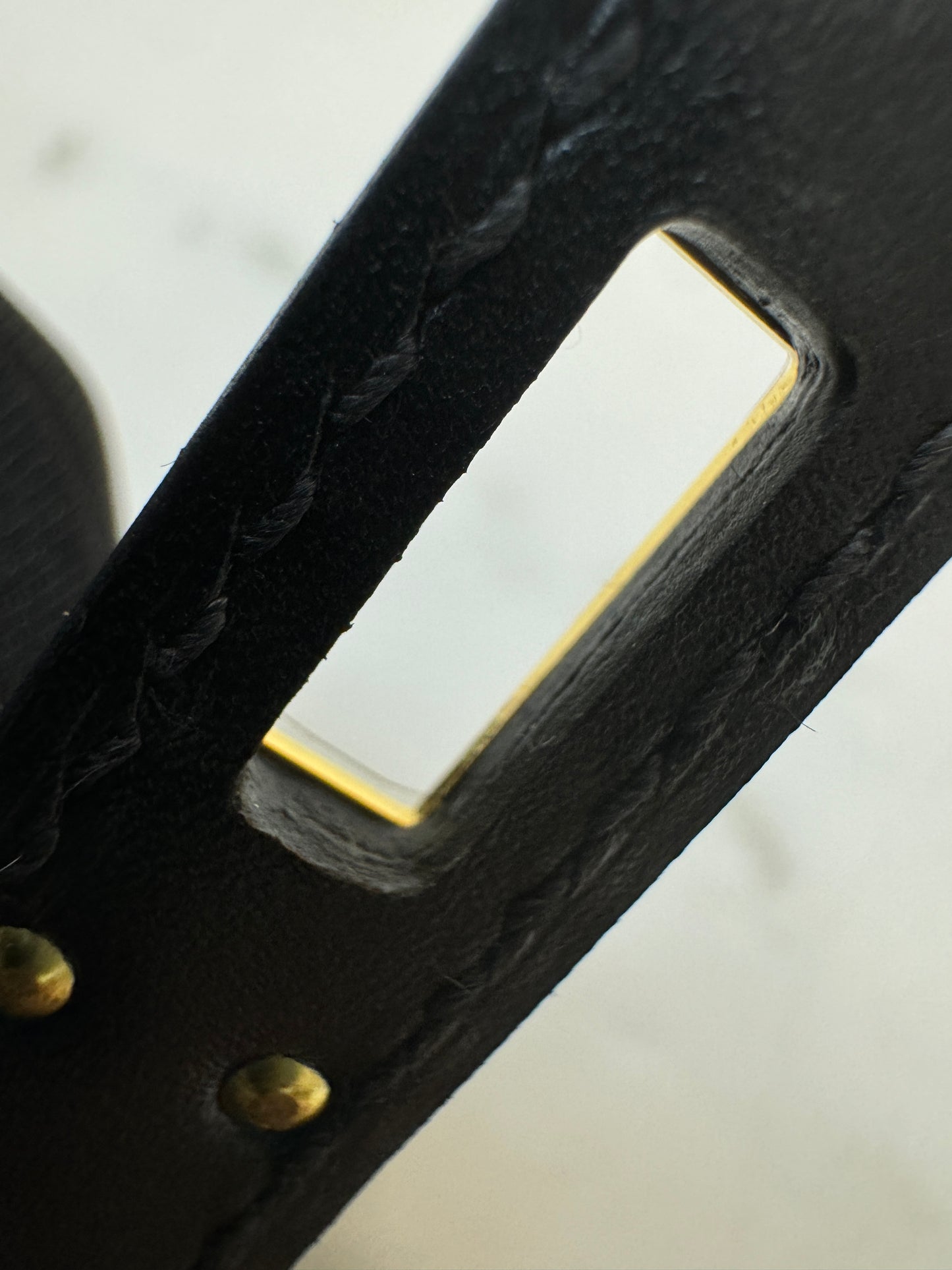 HERMES Mini Kelly I 黑金 Box皮 Kelly Pochette