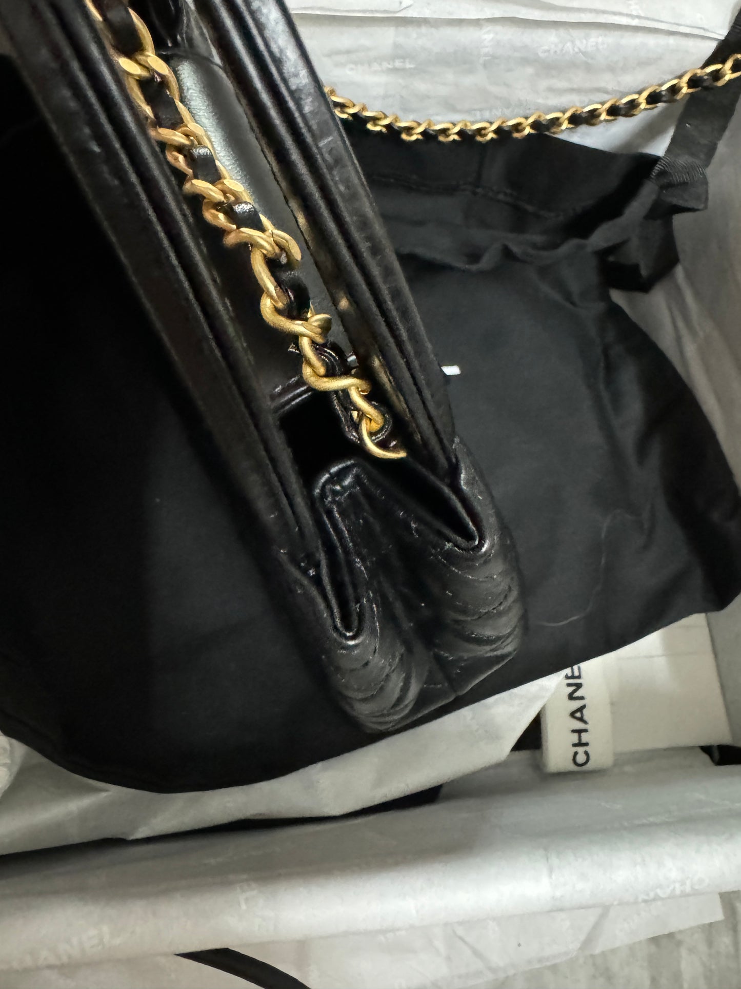 CHANEL 23K Kelly Nano Black