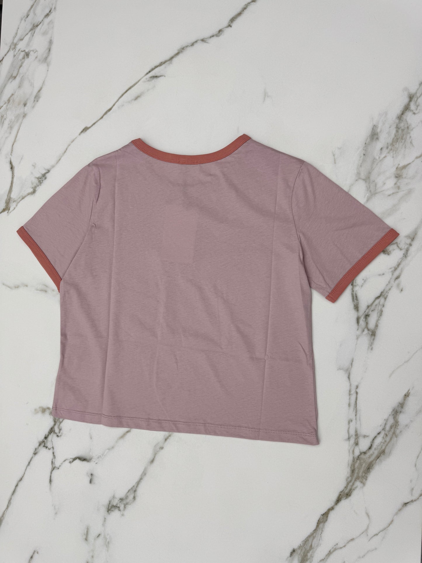 CELINE 短袖T恤 髒粉色