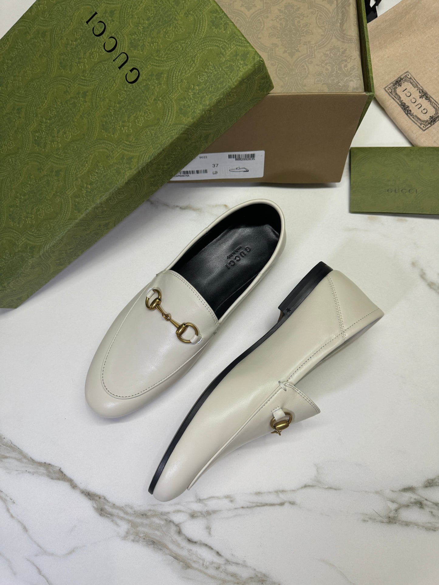 GUCCI Loafers 踩跟樂福鞋 奶白色