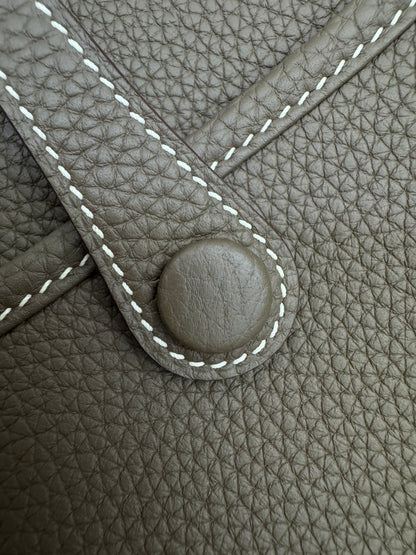 HERMES Evelyne 23 大象灰銀扣 Etoupe TC PHW