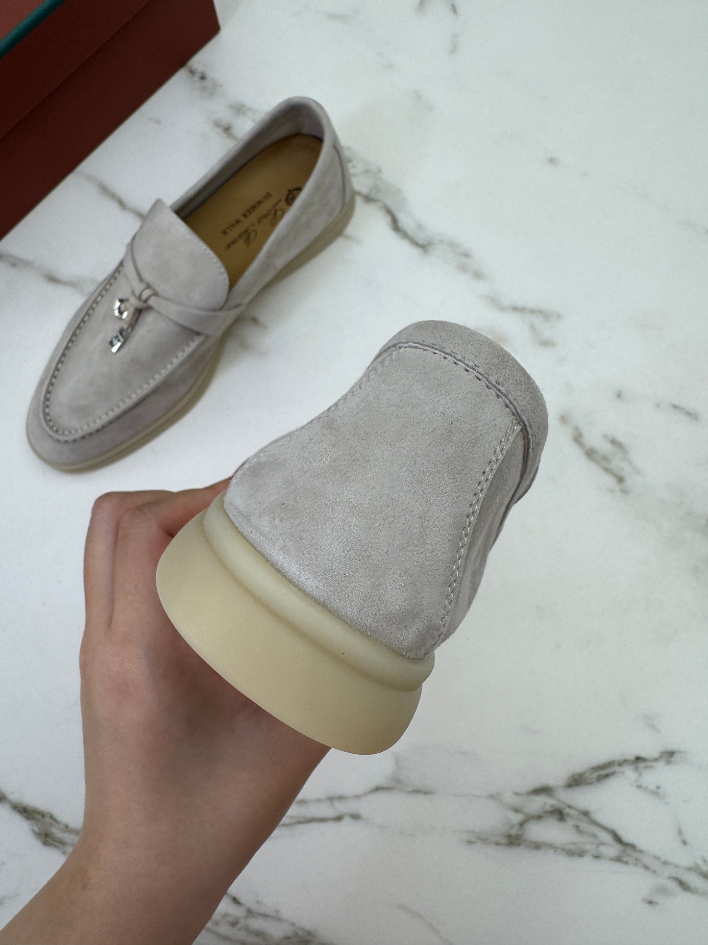 LORO PIANA Summer Walk Loafer 珍珠灰
