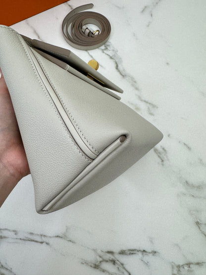 HERMES Mini 2424 冰川白金扣 Evercolor