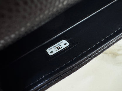 CHANEL 25S Kelly 橫版手機包 黑色