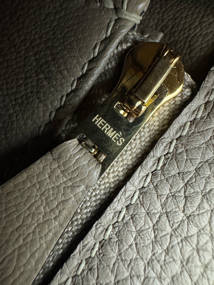 HERMES Kelly 25 斑鳩灰金扣 內縫 Togo 81 Gris Tourterelle GHW