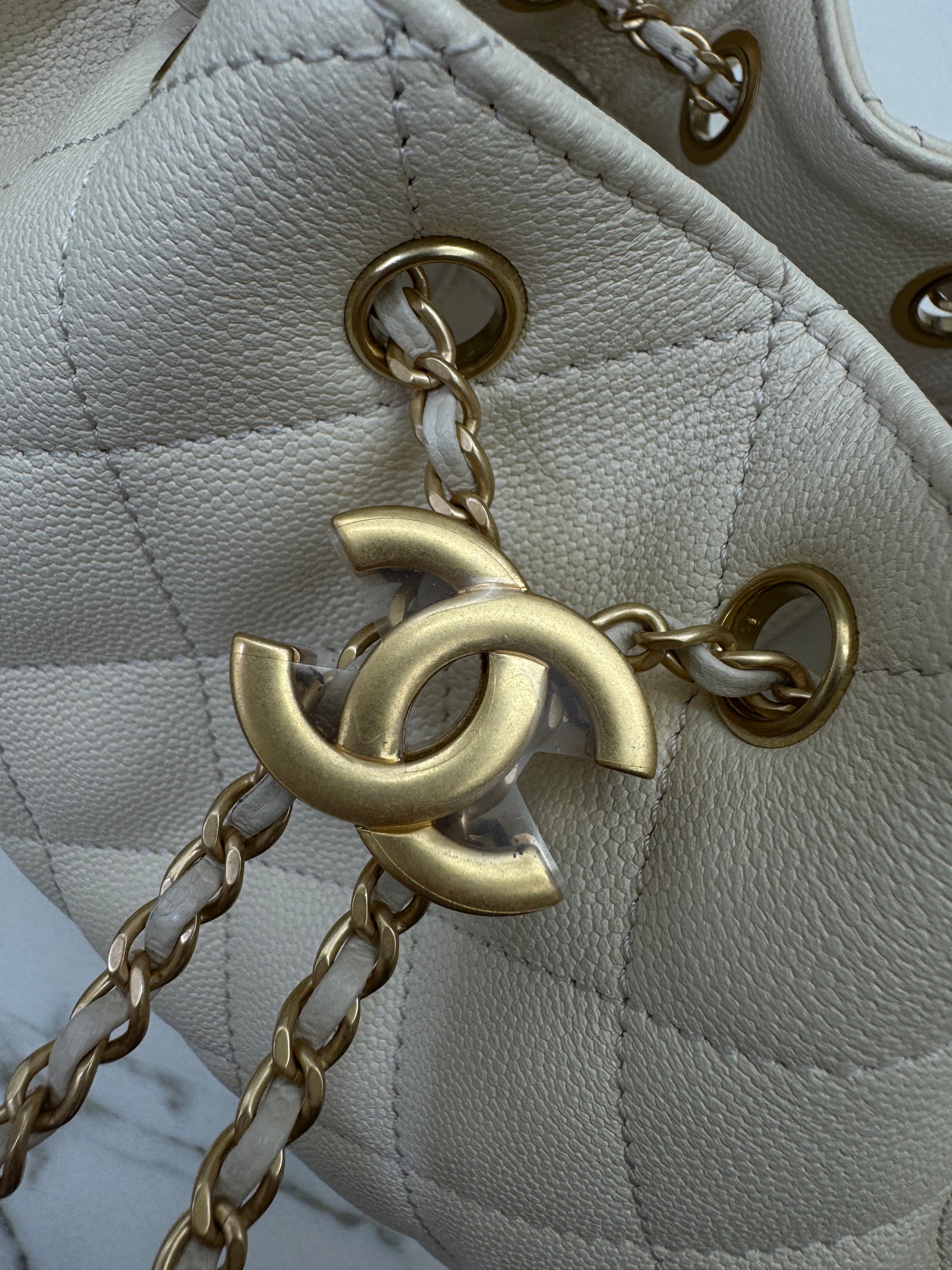 CHANEL Mini 25Bag 米色