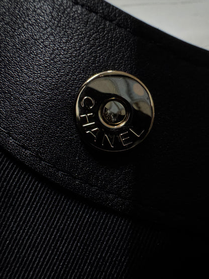 CHANEL 31Bag Nano 黑色油臘羊皮