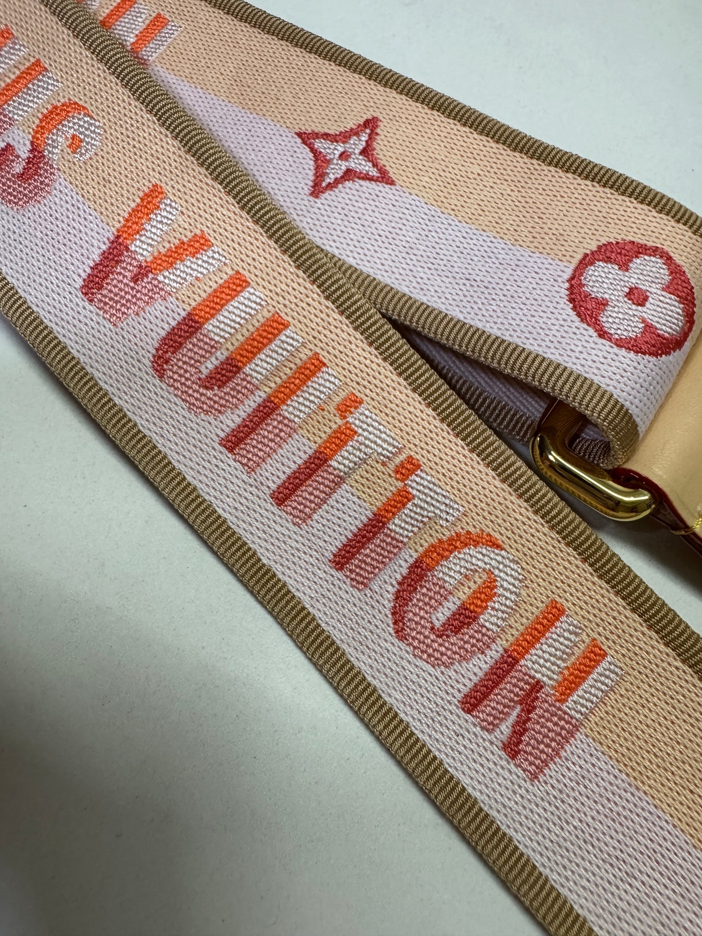 LV Speedy 20 粉橙色肩帶