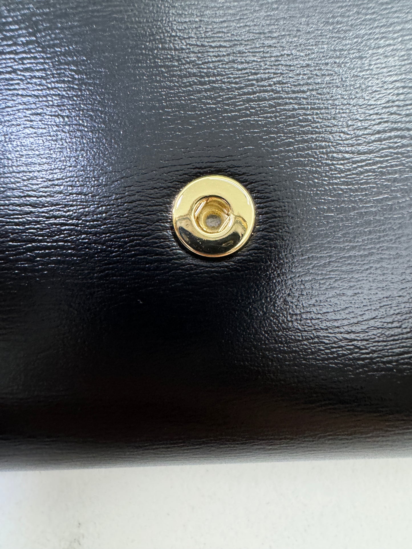 CELINE Wallet 凱旋門金扣Box皮