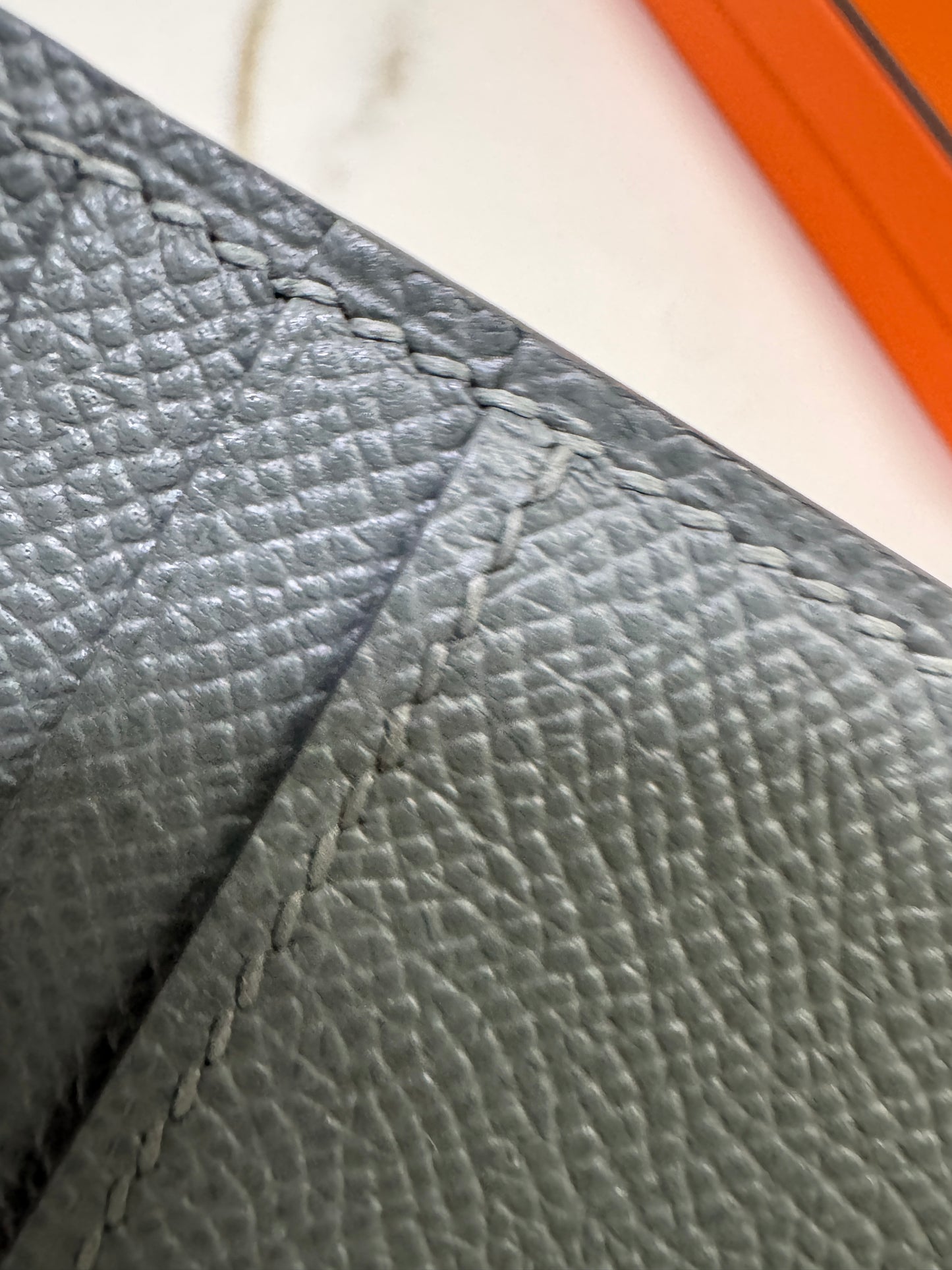HERMES Bearn Wallet 短錢包 杏仁綠金扣