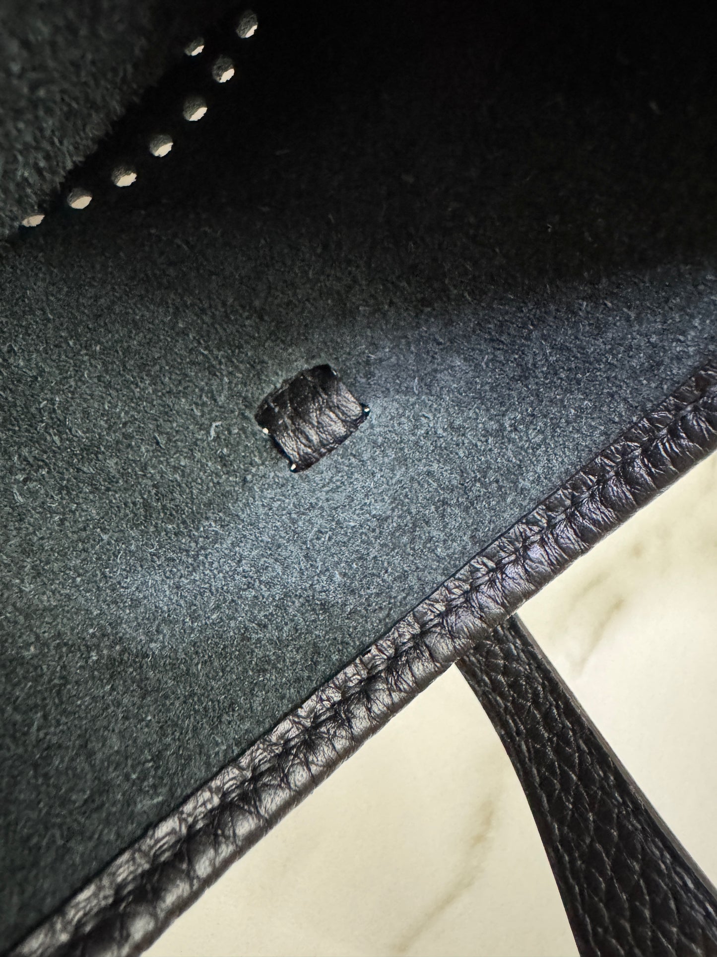 HERMES Mini Evelyn Noir GHW