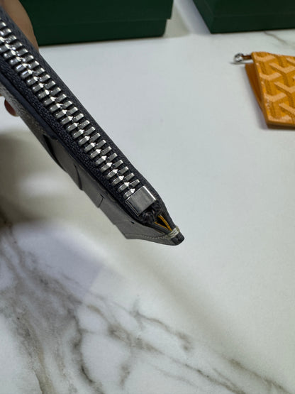 GOYARD Bourbon Zipped Cardholder 灰色
