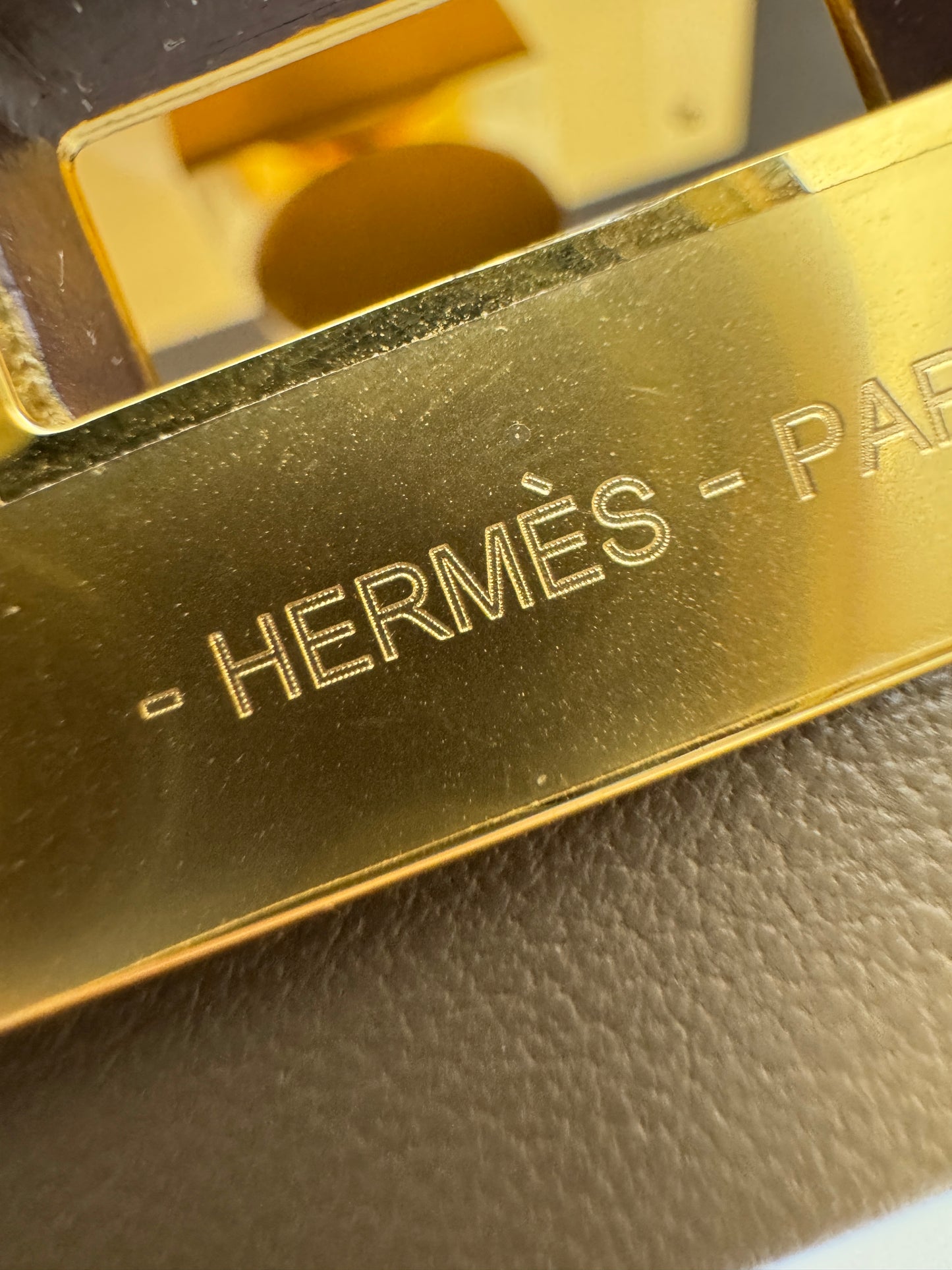 HERMES Mini 2424 大象灰金扣 Evercolor Etoupe GHW