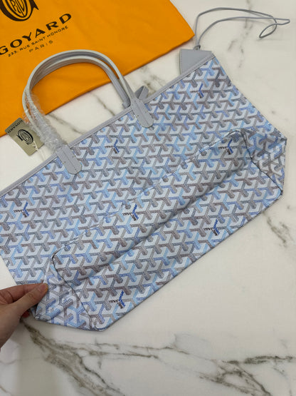 GOYARD St Louis Tote pm 冰川藍 Polar Blue