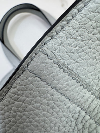 HERMES Halzan 25 聖杯藍銀扣 Bleu Pale