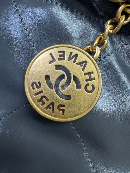 CHANEL 22Bag 小號 深灰色