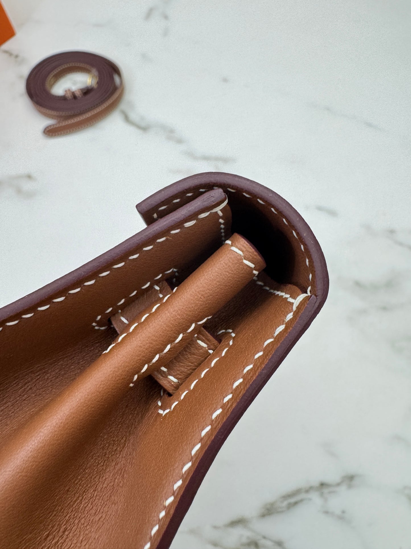 HERMES Kelly Danse 金棕色金扣 Swift Gold GHW