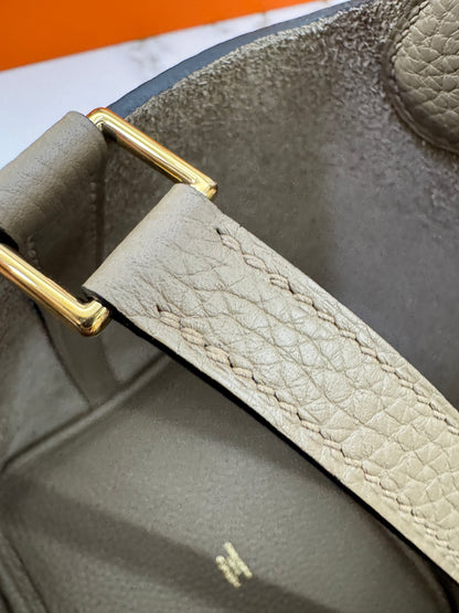 HERMES Picotin 18 馬爾淺米金扣 8Q Beige Marfa GHW