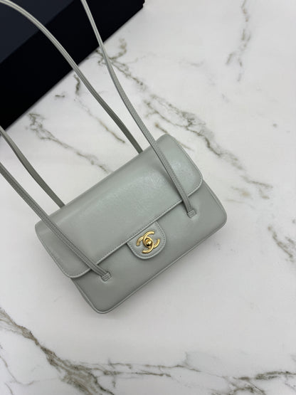 CHANEL Preppy Coco 灰綠色 Small