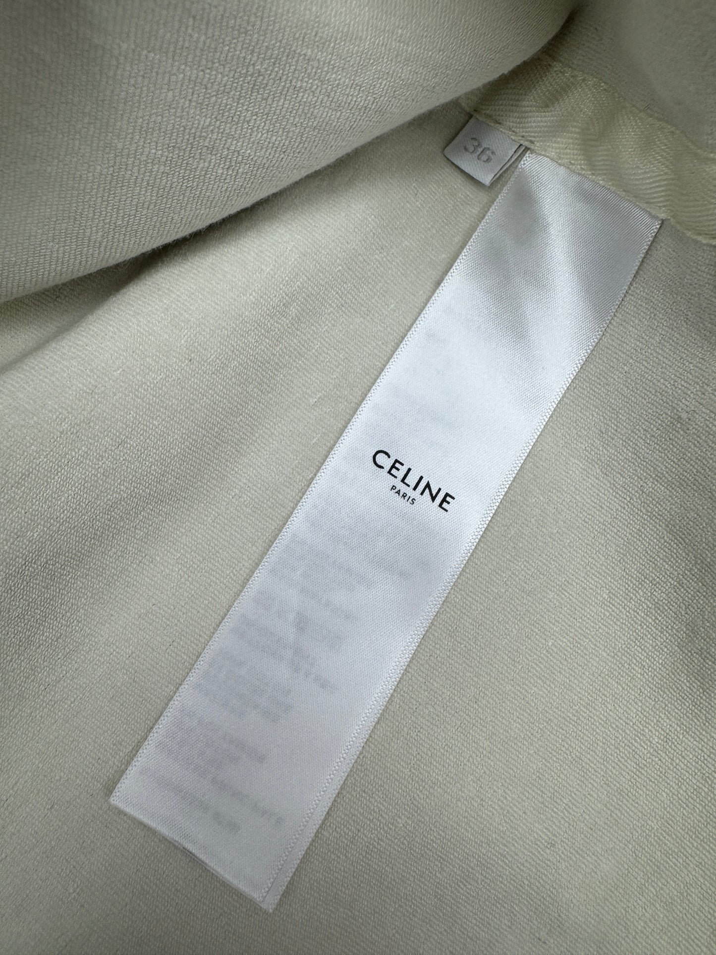 CElLINE 凱旋門Logo橫紋外套