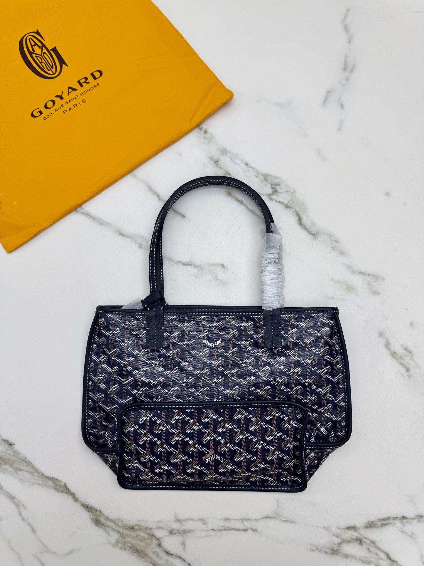 GOYARD Mini Anjour Tote 海軍藍【另配包夾】