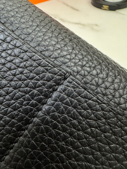 HERMES Halzan 25 黑金 Noir TC GHW