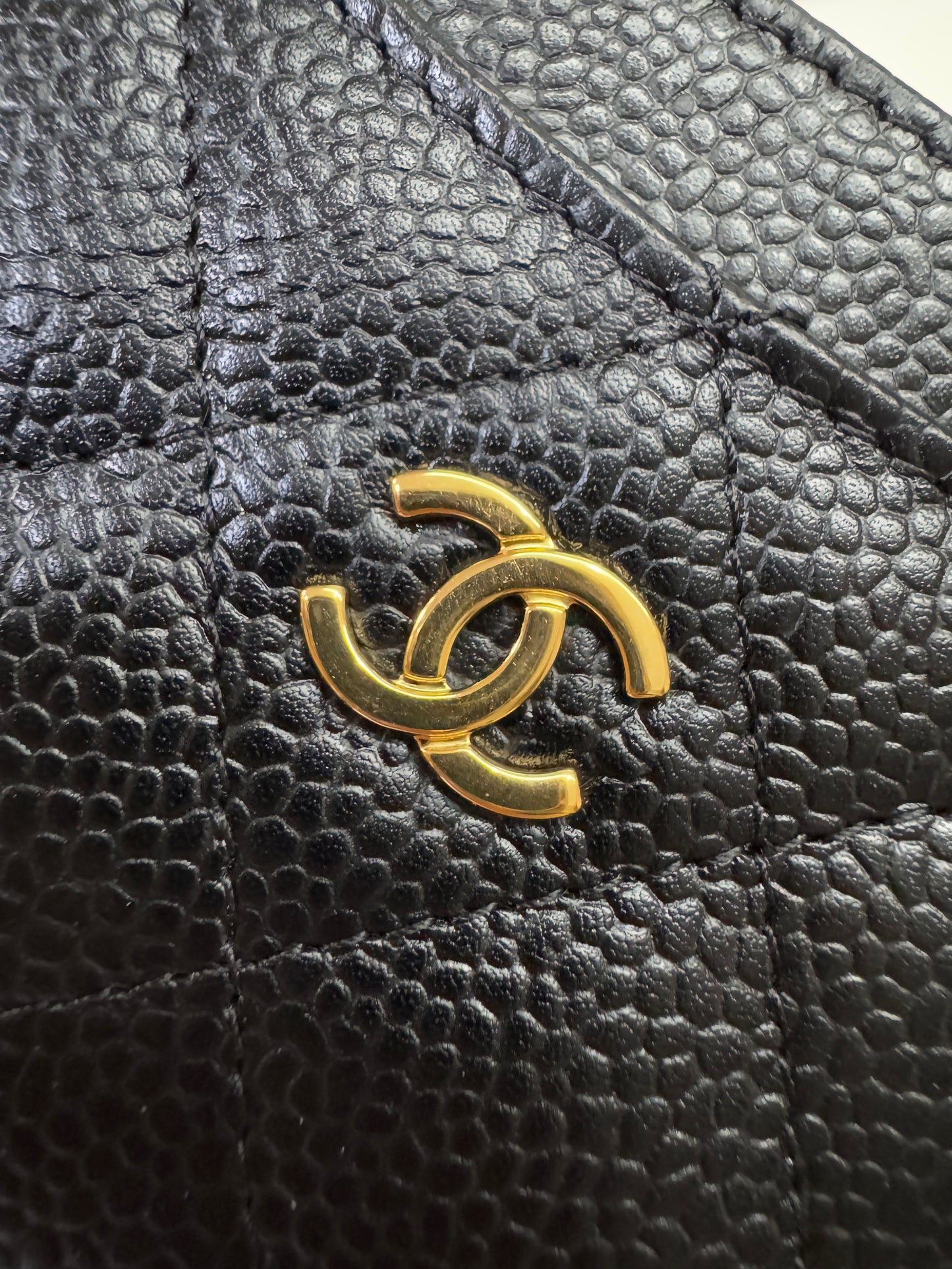 CHANEL Card Holder 黑金牛 HAAS皮