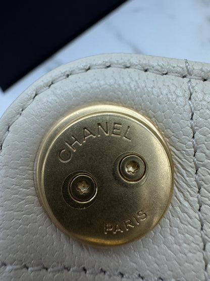 CHANEL Mini 25Bag 米色