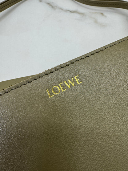 LOEWE Puzzle Fold Pouch Clay Green