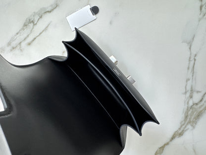 HERMES Mini Constance 黑銀 Noir Epsom PHW
