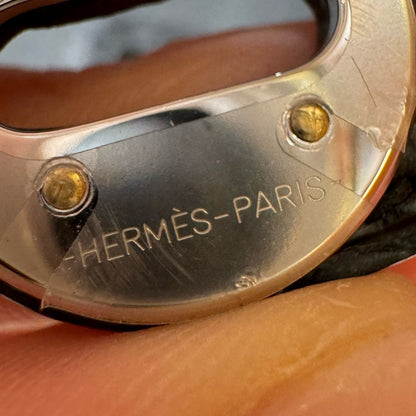 HERMES Mini Lindy Touch 拼鱷魚皮 黑色銀扣 noir