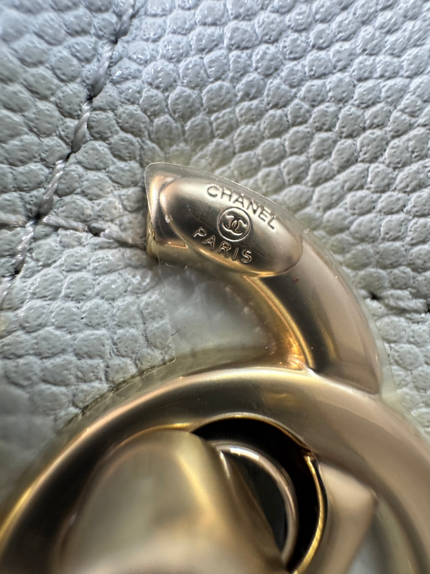CHANEL 超Mini Coco Handle 24K 灰藍色