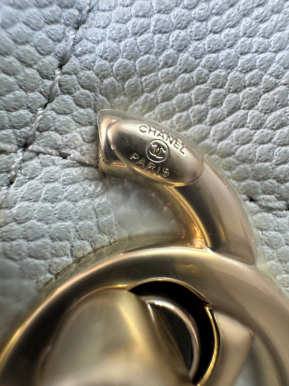 CHANEL 超Mini Coco Handle 24K 灰藍色