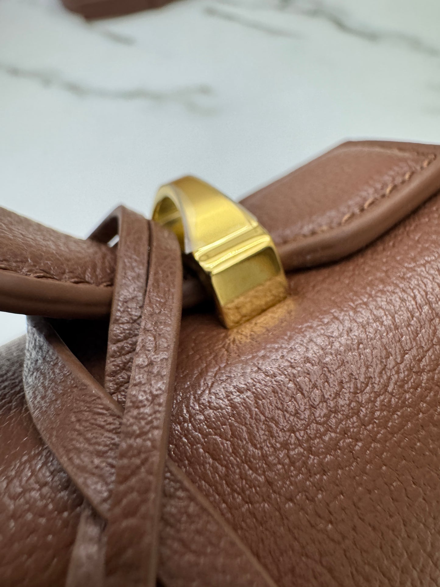 LORO PIANA Extra Bag 23 焦糖棕色